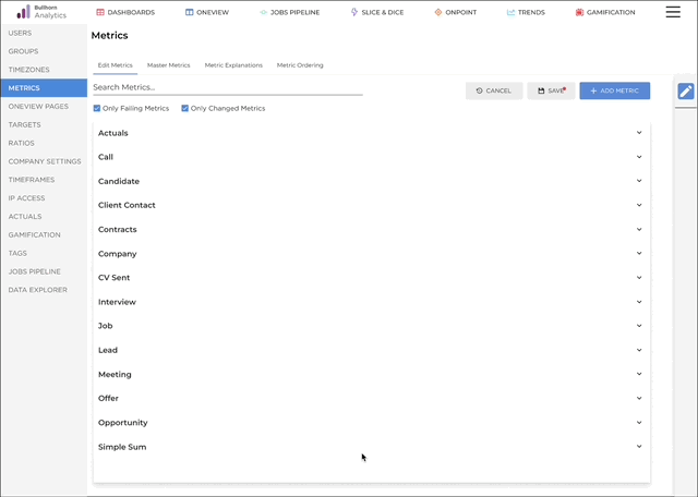 Metric editor drawer walkthrough